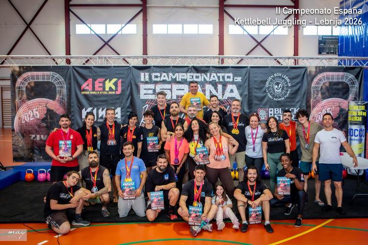 El II Campeonato de España de Kettlebell Juggling se celebra en Lebrija con participación internacional y un ambiente inmejorable