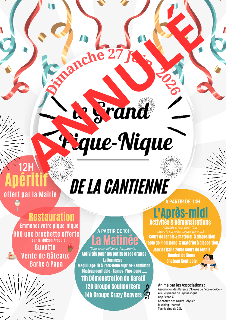 ANNULATION FETE DU VILLAGE