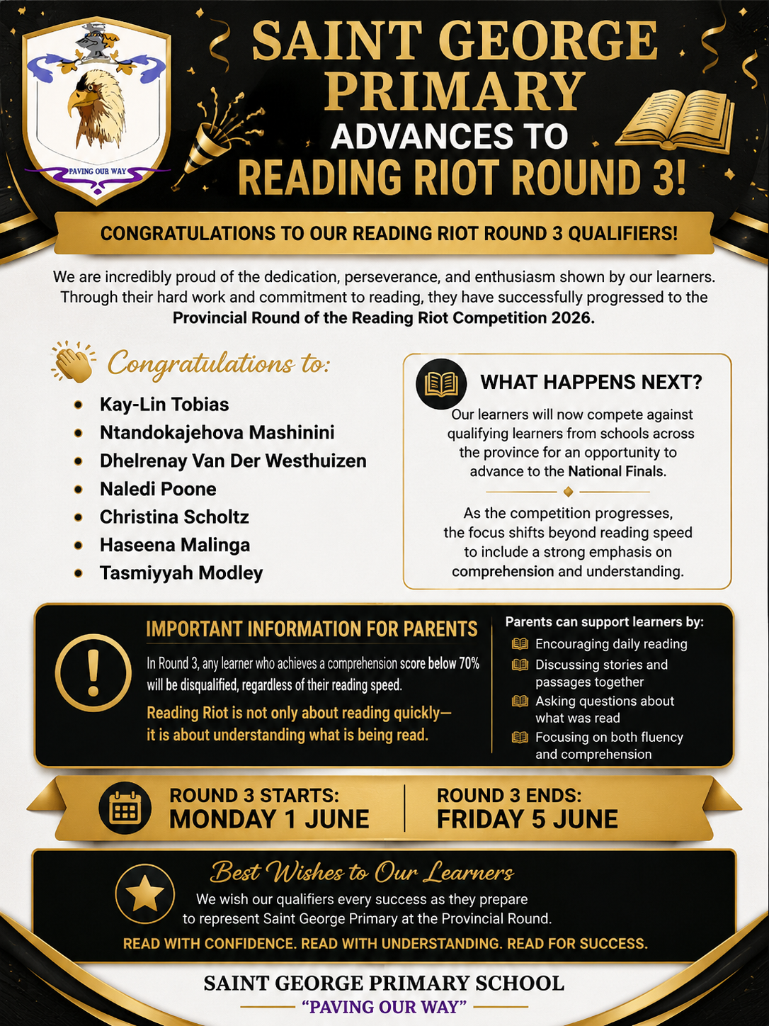 Grade 6 Reading Competition