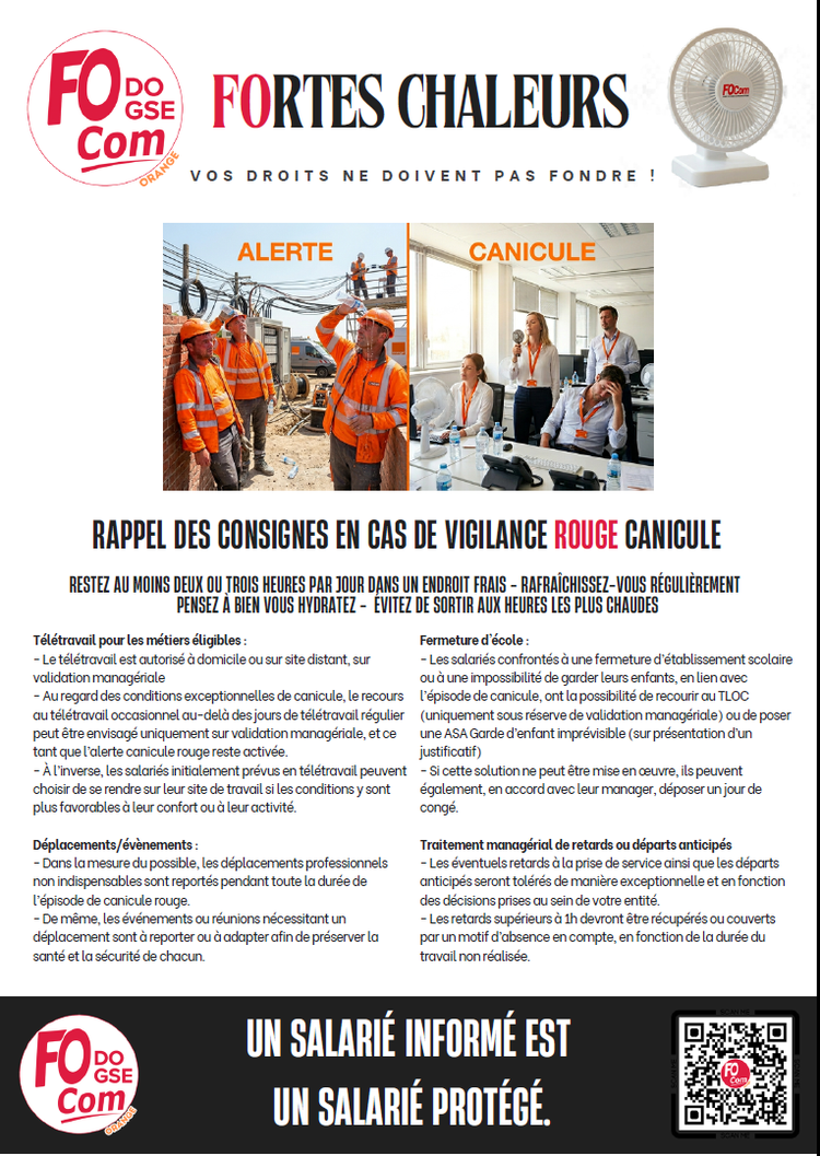 FOrtes chaleurs CSE JUIN