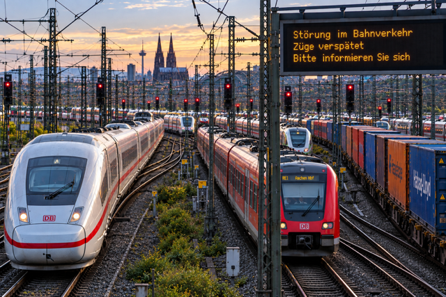 Stau auf der Schiene!