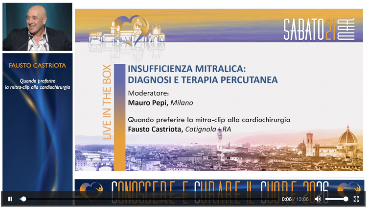 45 INSUFFICIENZA MITRALICA: DIAGNOSI E TERAPIA PERCUTANEA - Quando preferire la mitra-clip alla cardiochirurgia