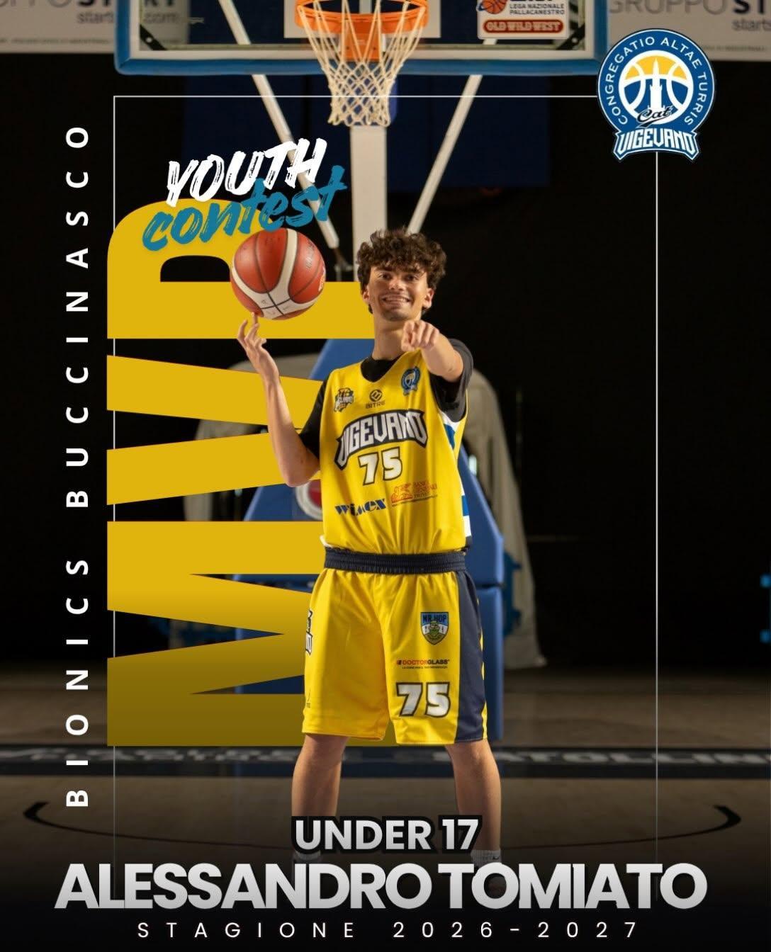 Vigevano Youth Basketball: Six Wins and Alessandro Tomiato Named MVP
