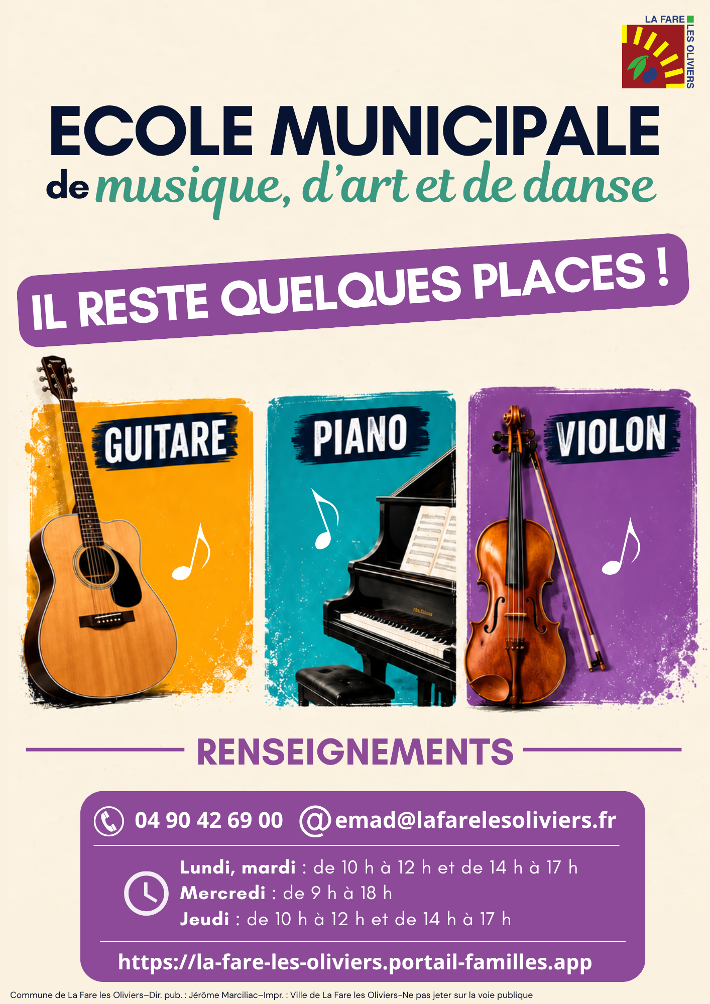 EMMAD - guitare, piano, violon : il reste quelques places !