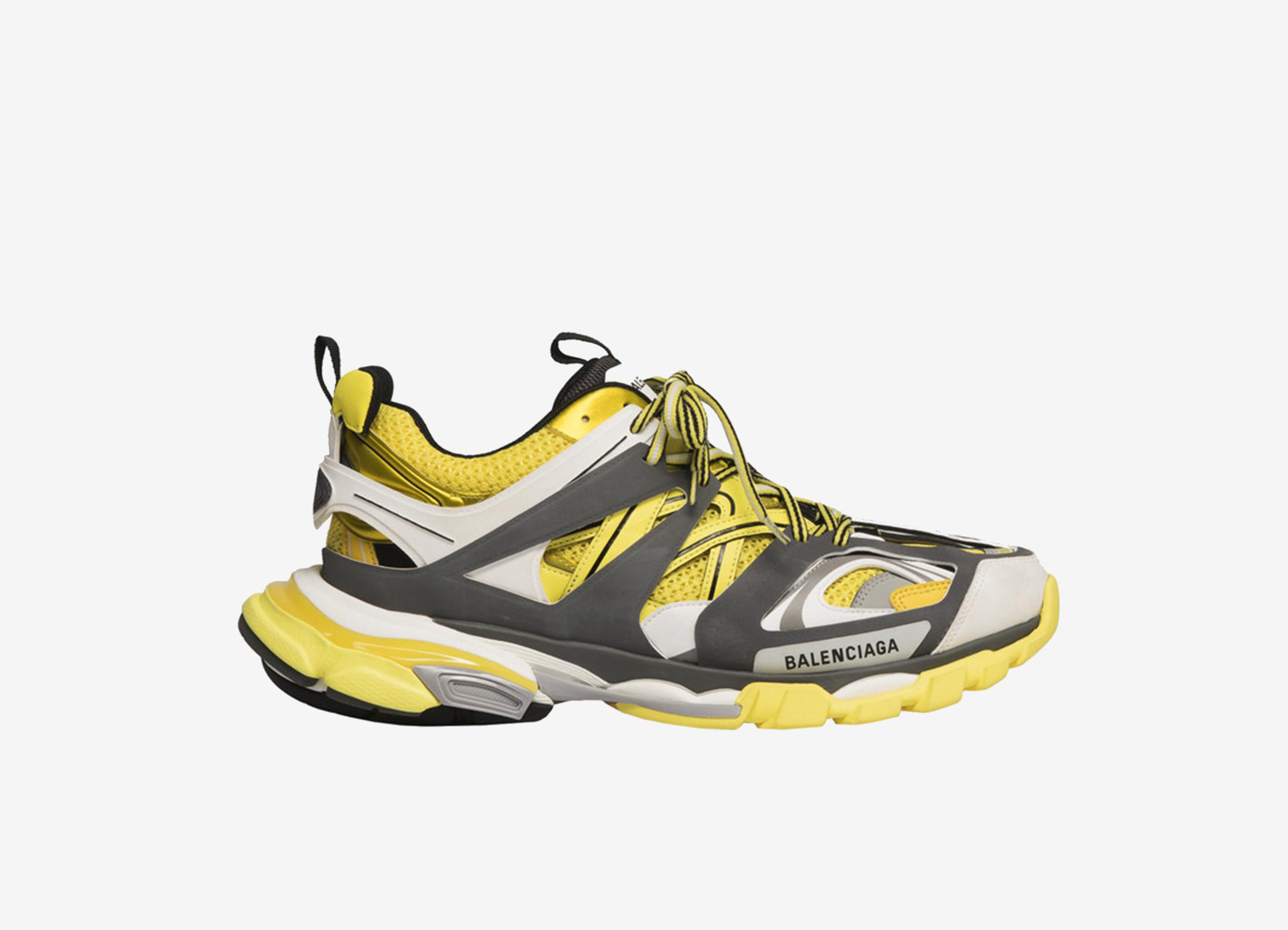 balenciaga yellow runners