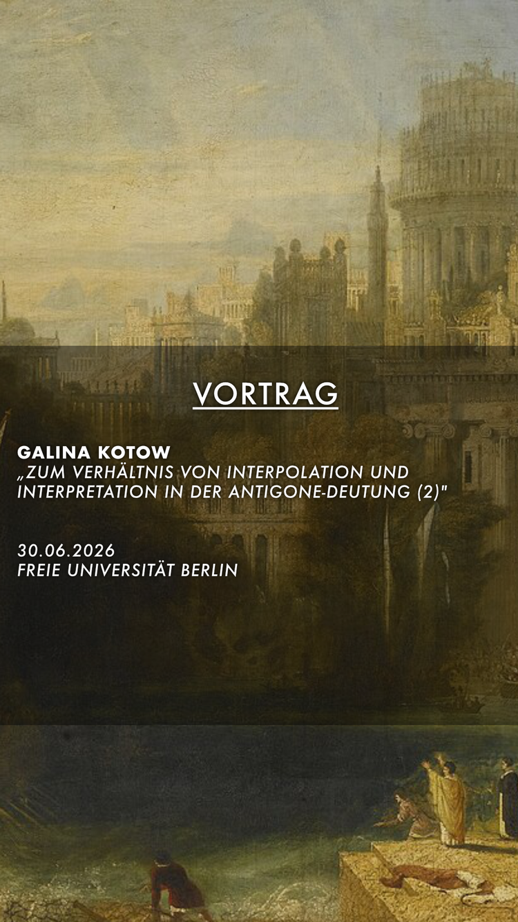 Zum Verhältnis von Interpolation und Interpretation in der Antigone-Deutung