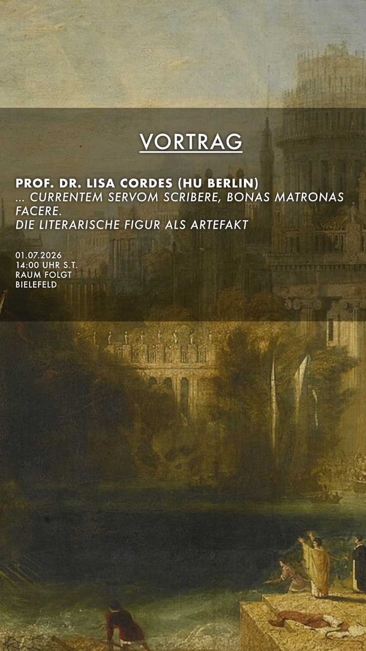 … currentem servom scribere, bonas matronas facere. Die literarische Figur als Artefakt.