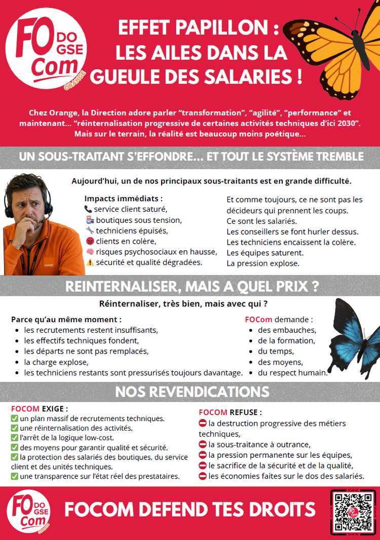 Effet papillon : les ailes dans la gueule des salariés !
