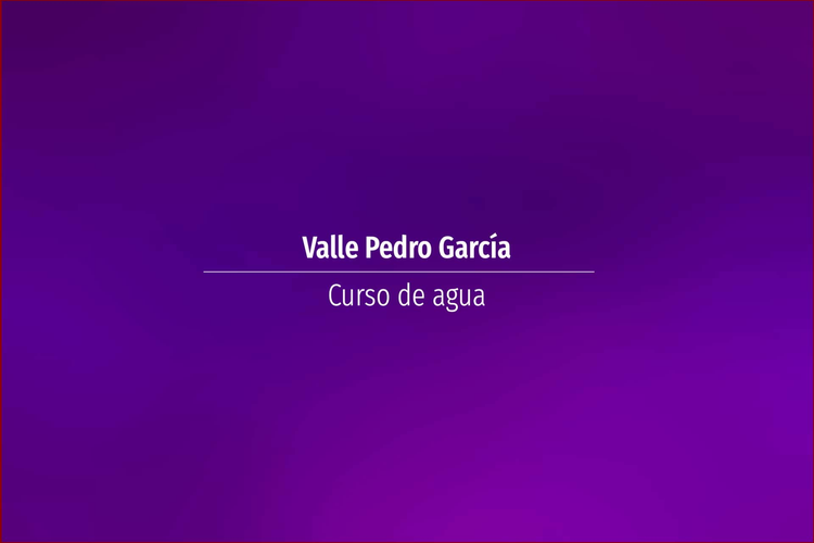 Valle Pedro García