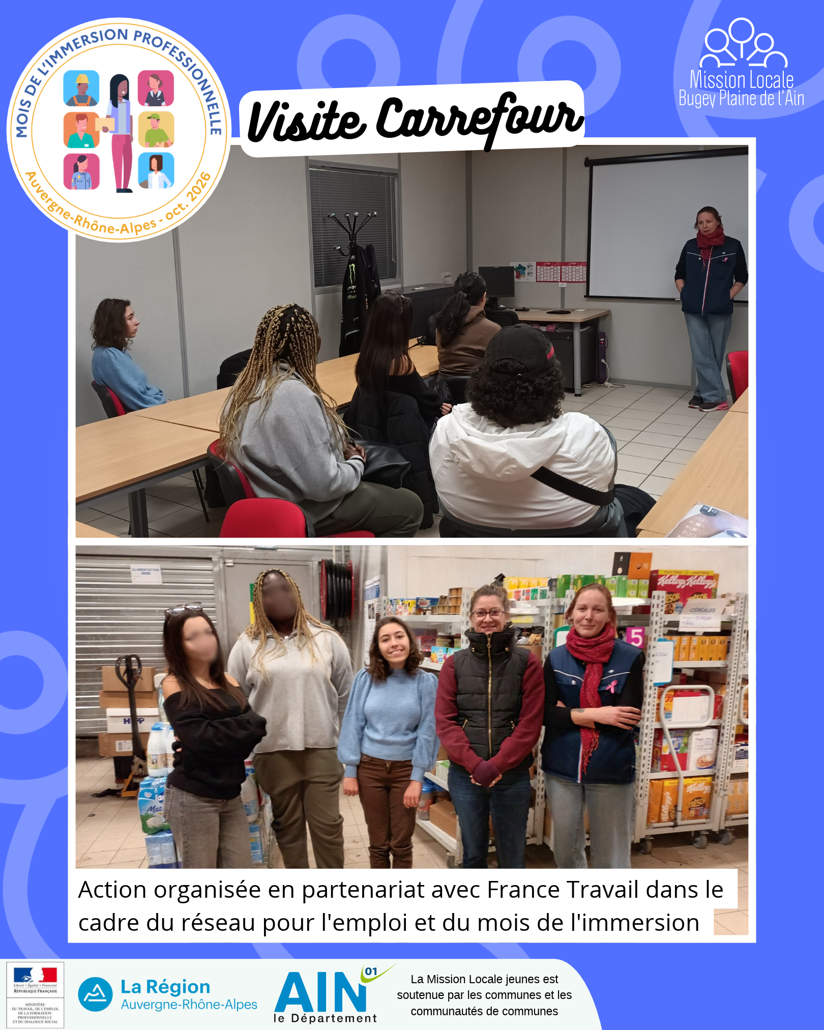 Mois de l'immersion - Visite de Carrefour