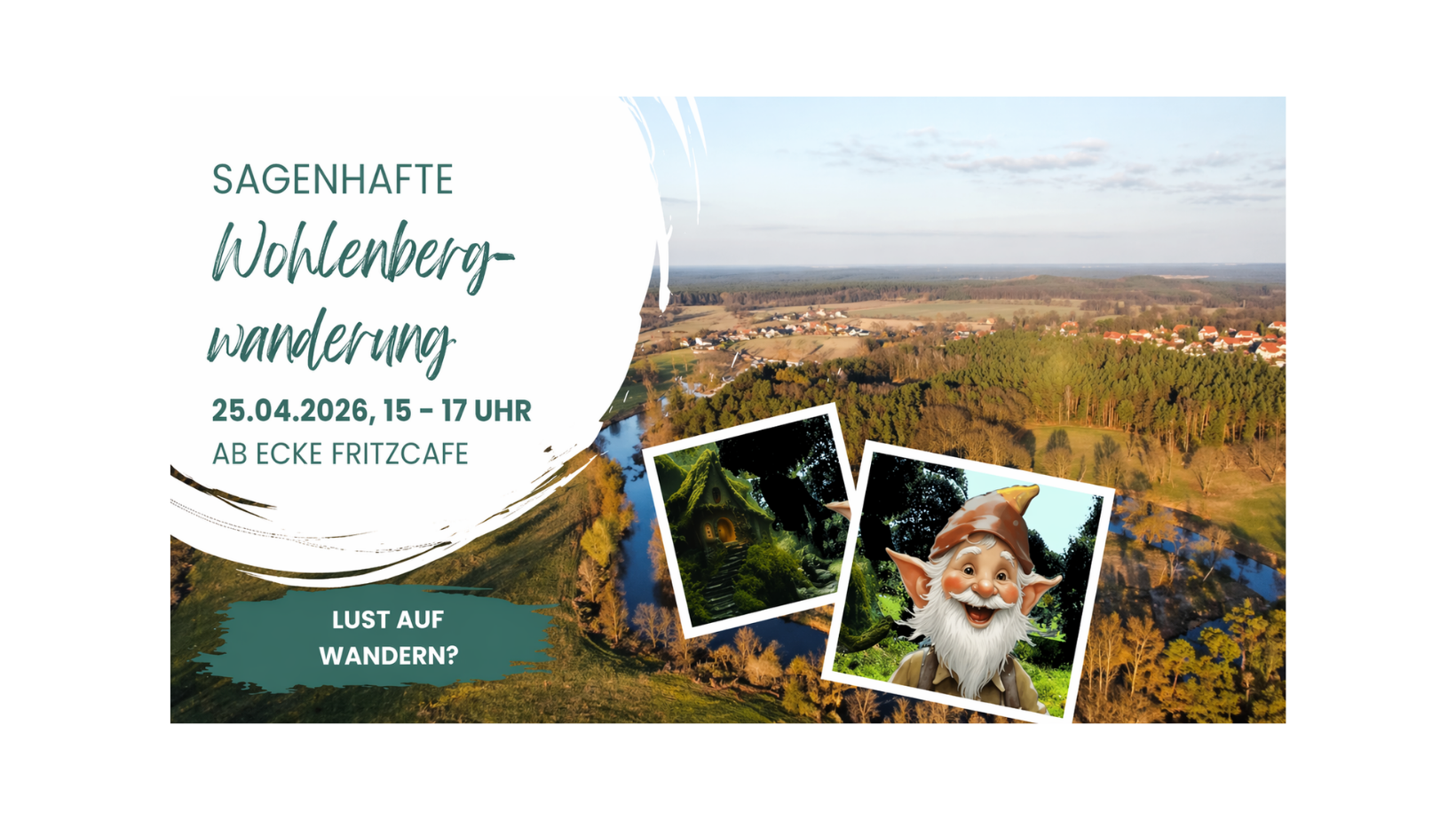 Einladung zur Sagenhaften Wohlenbergwanderung # 800 Jahre Leiferde