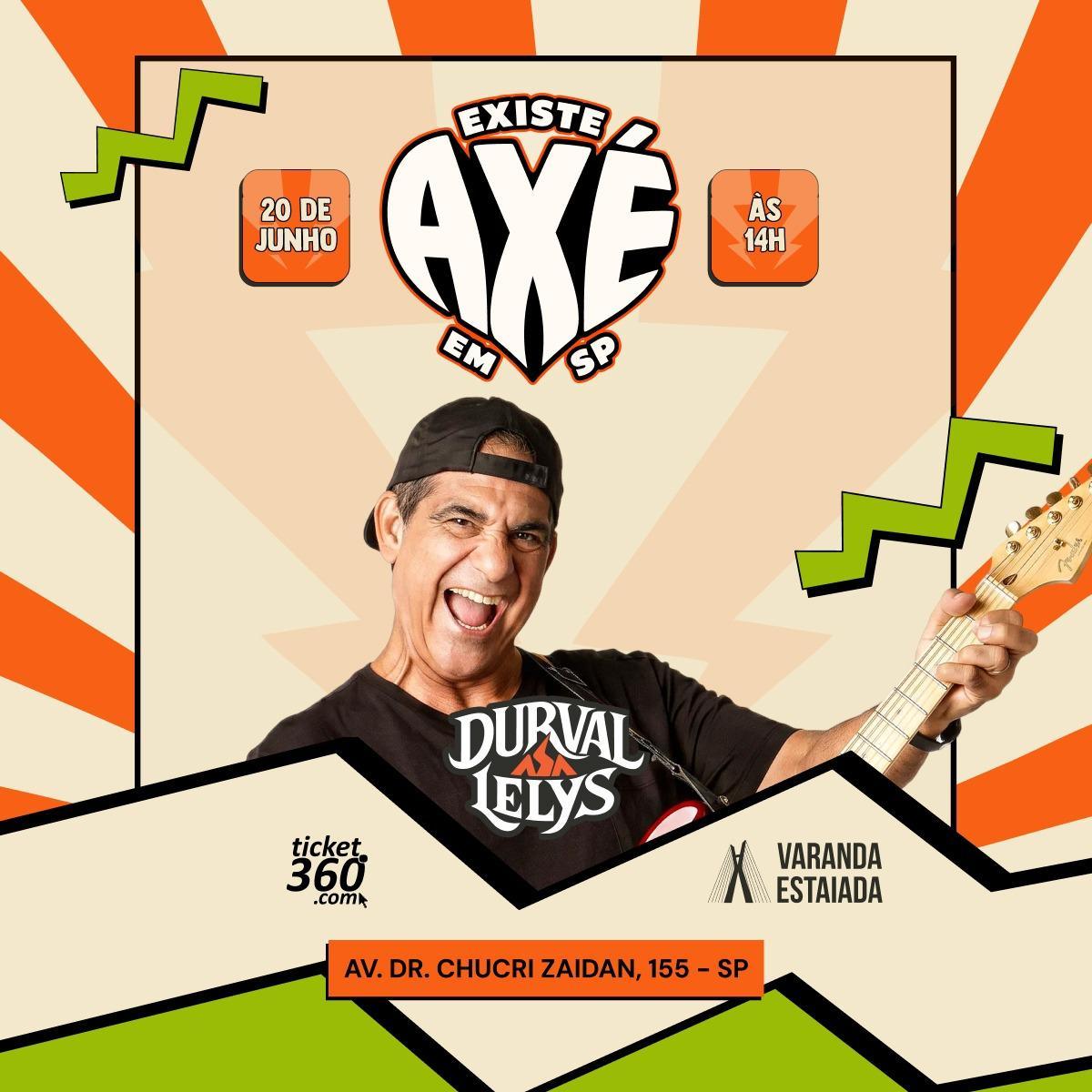 Durval Lelys retorna ao Varanda Estaiada em edição especial da label "Existe Axé em SP"