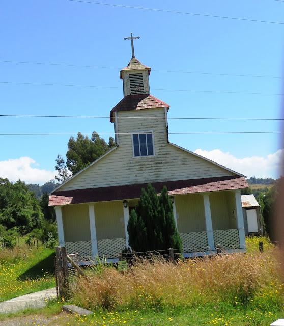 Capilla Astilleros  en Dalcahue, Chiloé, Sur de Chile