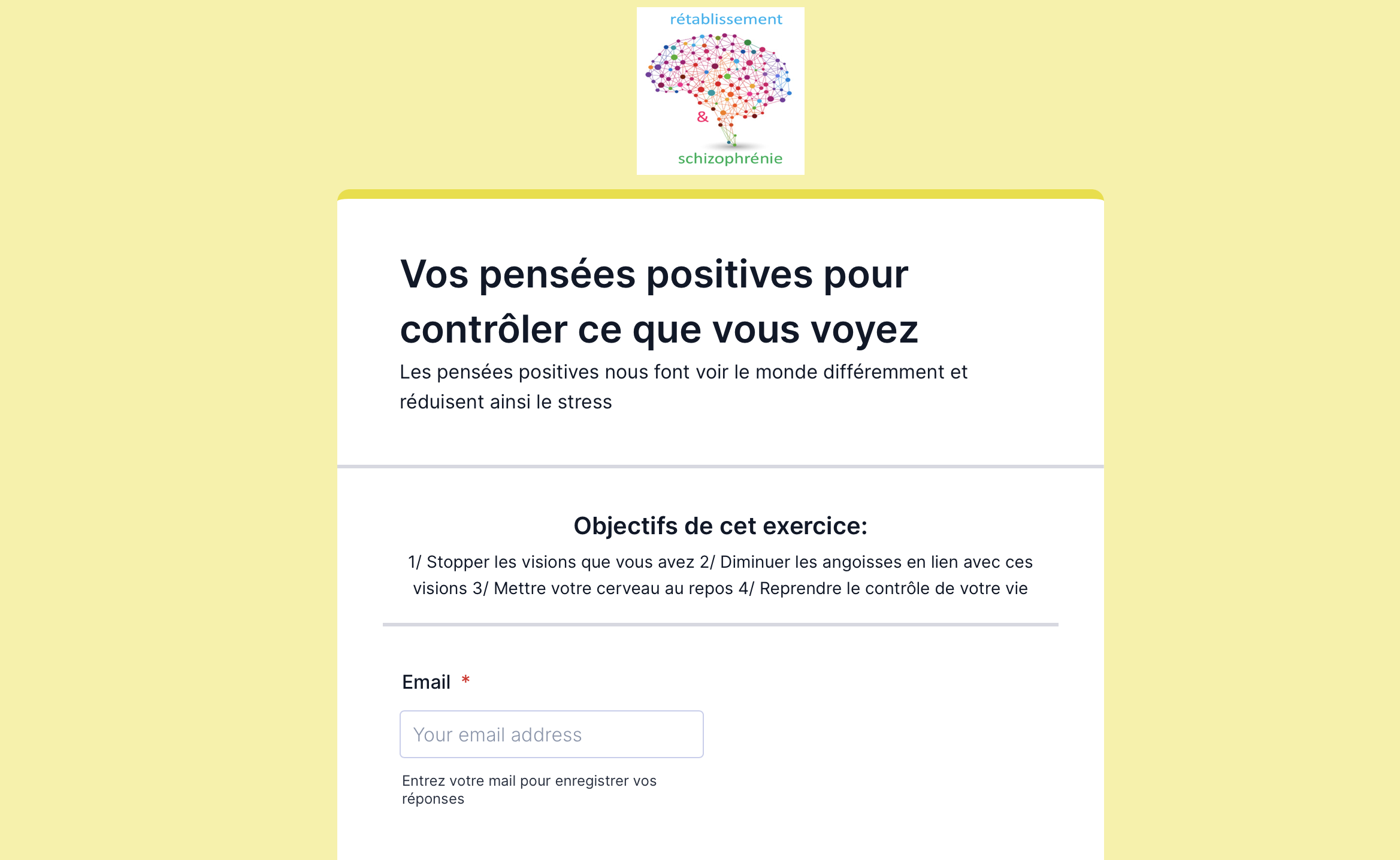 Vos pensées positives pour contrôler ce que vous voyez 