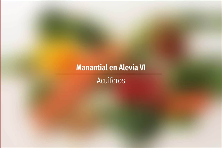 Manantial en Alevia VI