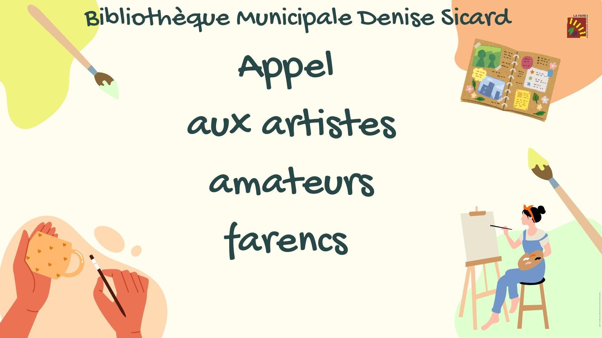  Artistes amateurs farencs, cette exposition est faite pour vous !
