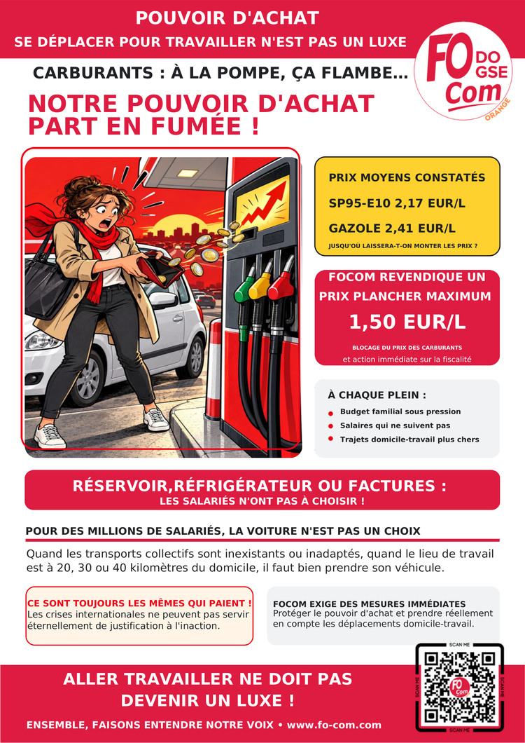 Carburants : un tract à diffuser largement !