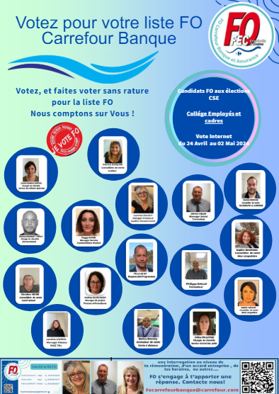 Elections professionnelles Carrefour Banque 