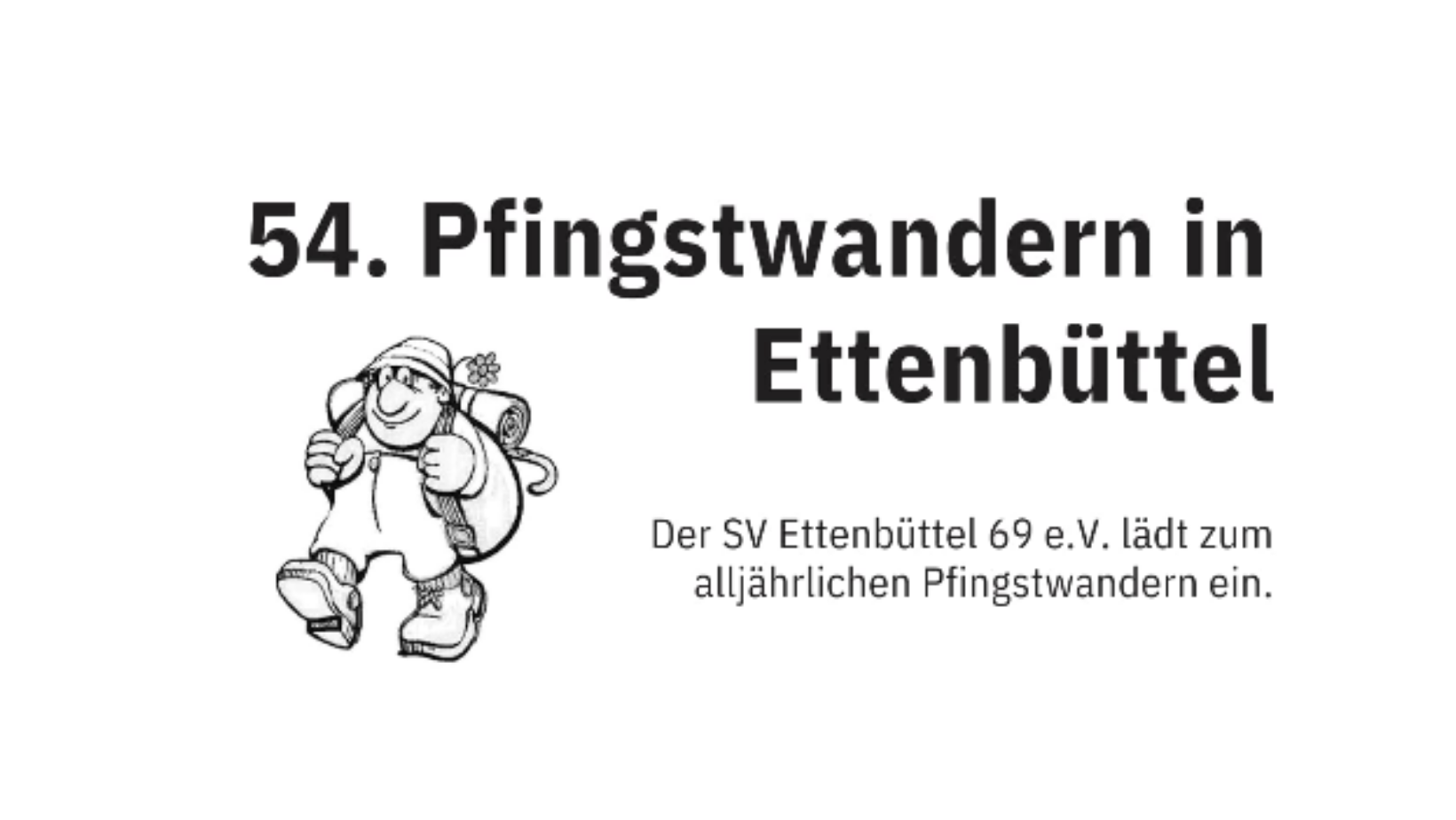 SV Ettenbüttel 69 e.V. lädt zum Pfingstwandern am 24.05.26 ein