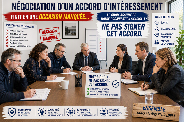 Intéressement, une occasion manquée… et un choix assumé