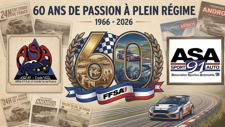 L'ASA91 fête ses 60 ans de passion pour les sports mécaniques !