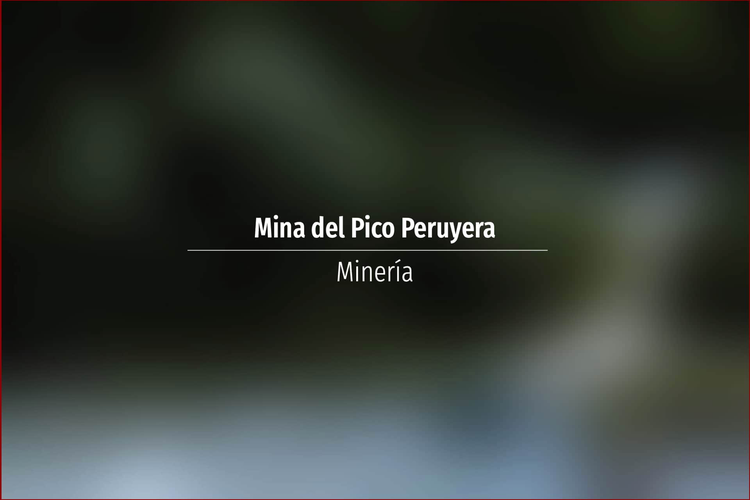Mina del Pico Peruyera