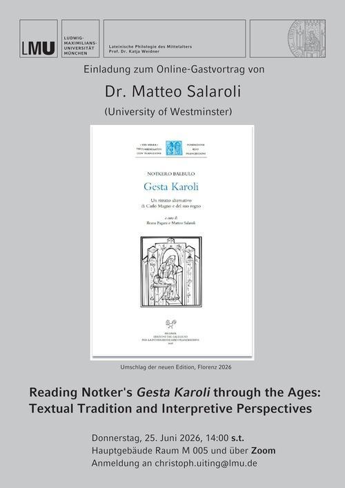 Reading Notker's Gesta Karoli through the Ages: Textual Tradition and Interpretive Perspectives
