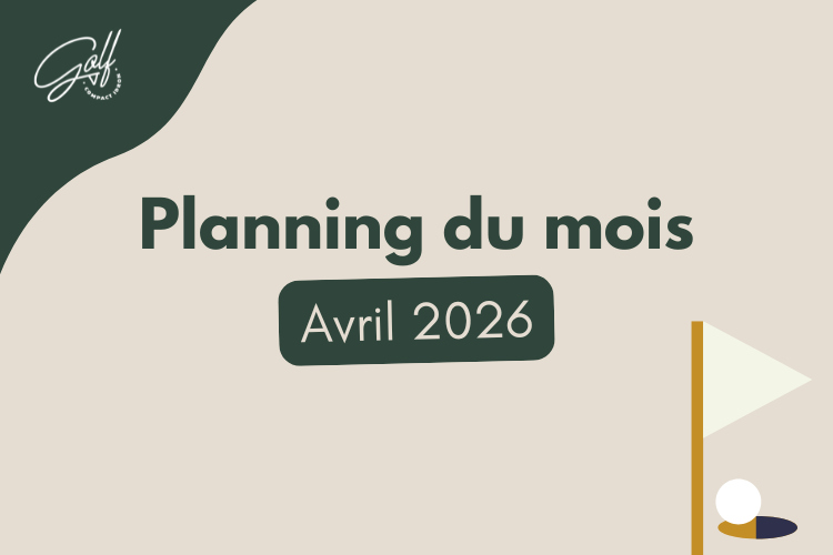 Calendrier du mois d'Avril 2026 au Golf Compact