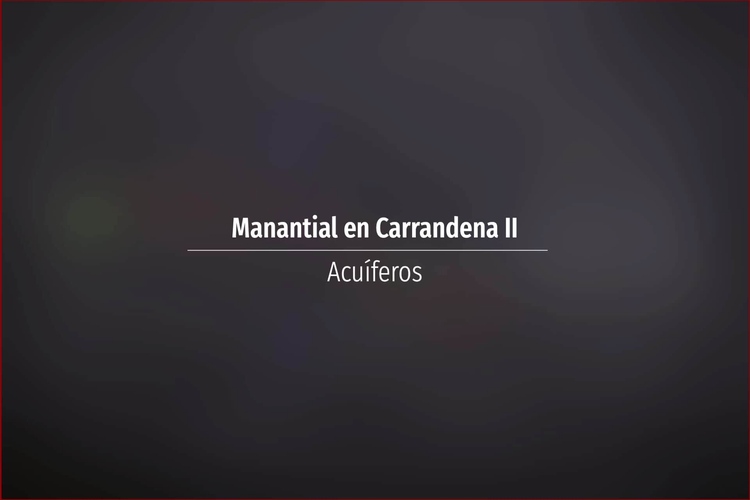 Manantial en Carrandena II