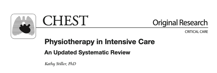 Physiotherapy in Intensive Care - An Updated Systematic Review