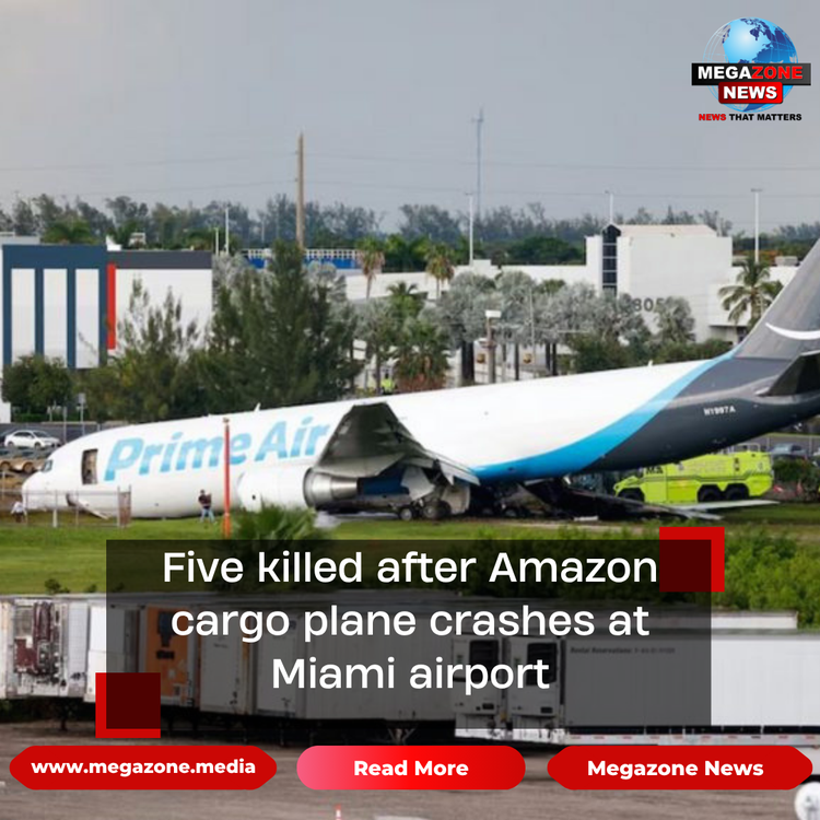 Five killed after Amazon cargo plane crashes at Miami airport