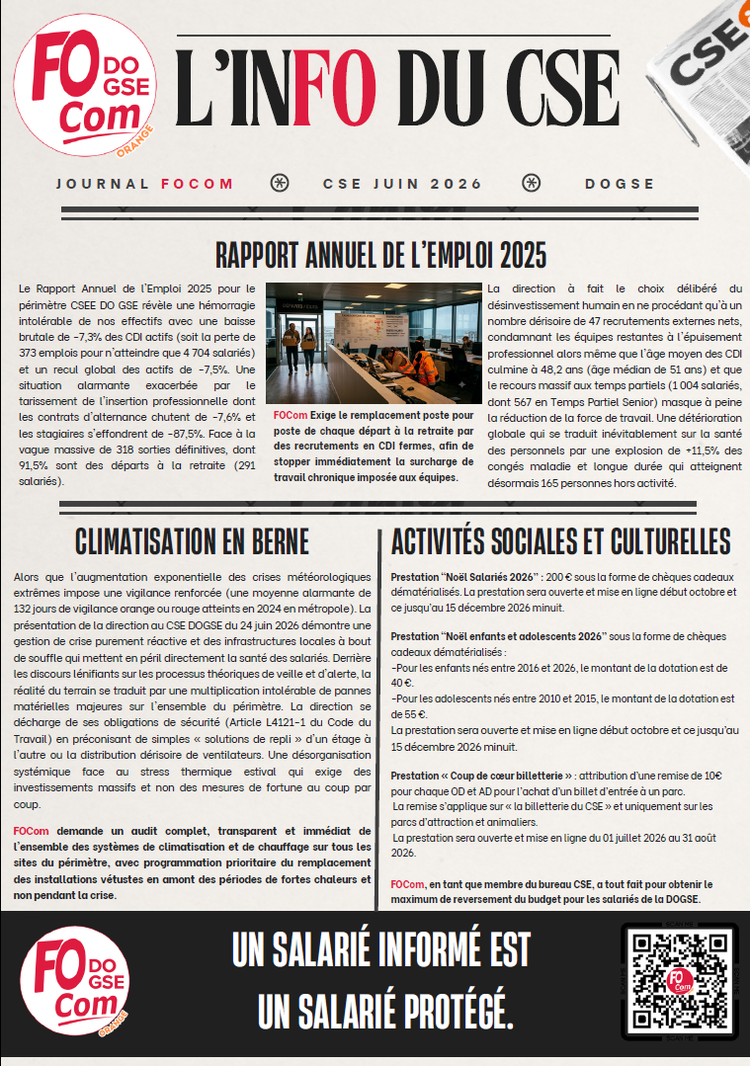 L'inFO du CSE JUIN