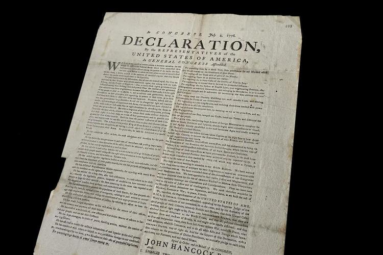 Rare 1776 Declaration of Independence discovered at UK National Archives