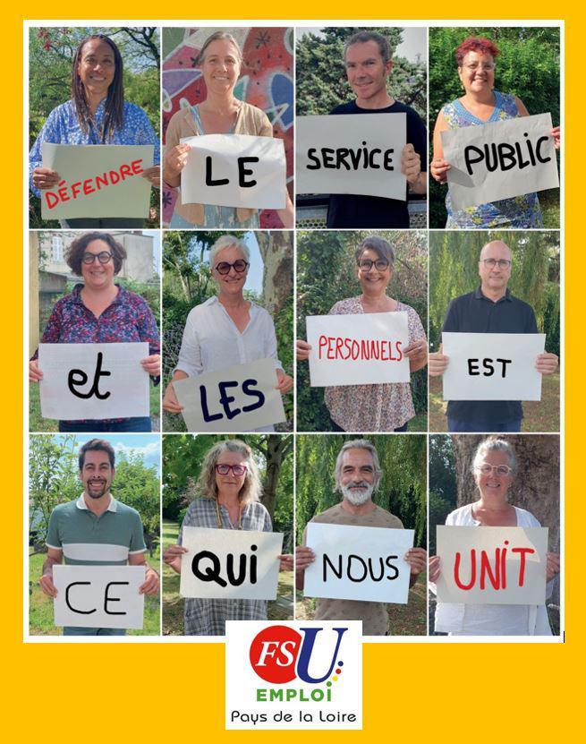 Bienvenue à la FSU EMPLOI Pays de la Loire !