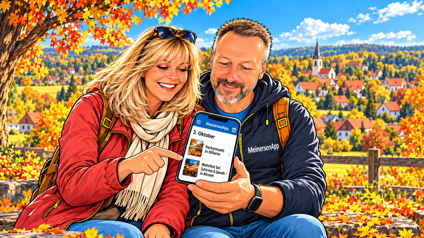 Nicole und Carsten erkunden den Herbstmarkt in Hillerse und das Wohnfest in Ahnsen.