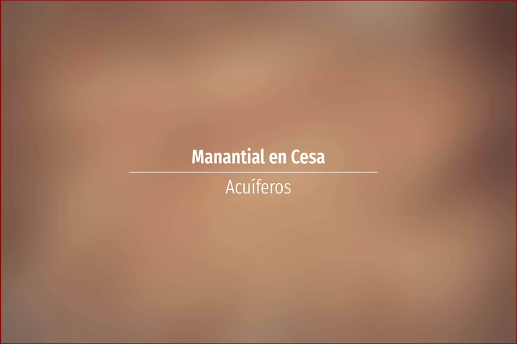 Manantial en Cesa