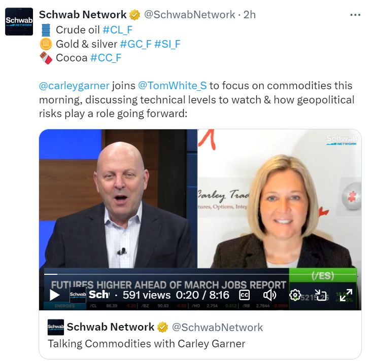 Talking oil and gold on Schwab Network