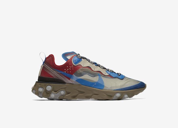 NIKE React Element 87 x Undercover Red Blue
