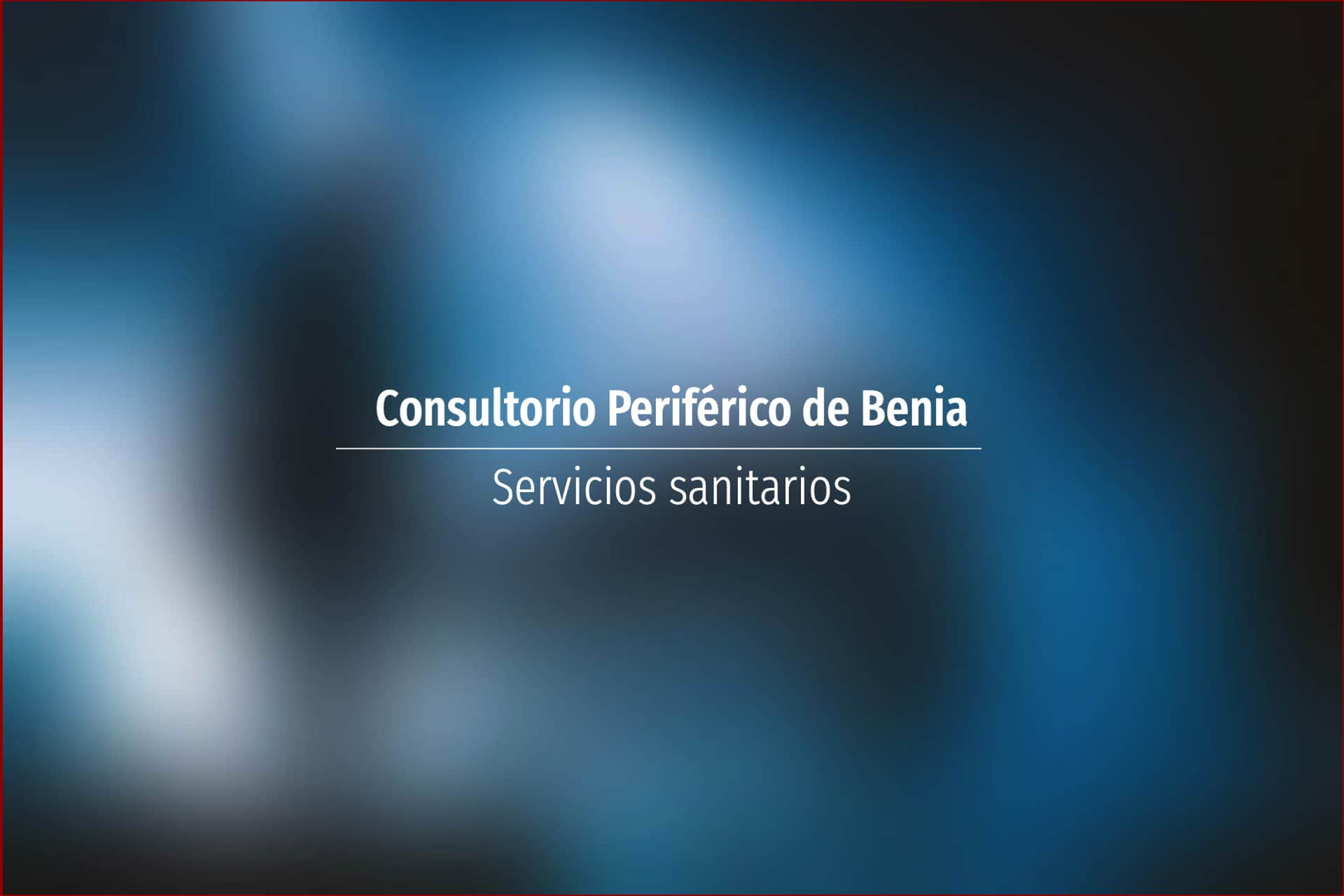 Consultorio Periférico de Benia
