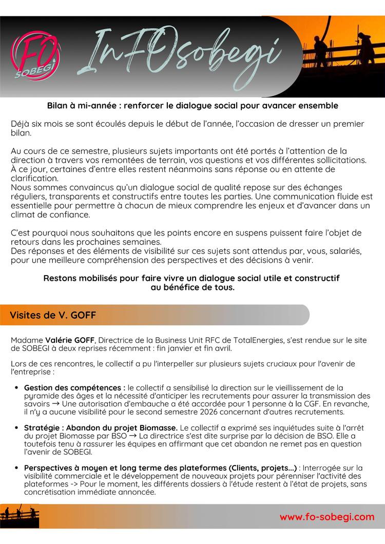 InFO SOBEGI de juin