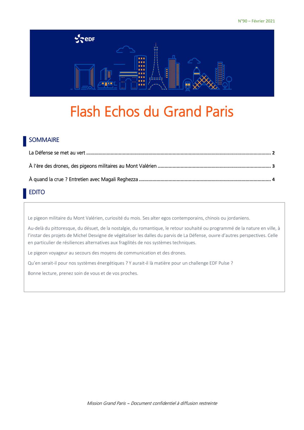 Flash Echos du Grand Paris - Février 2021