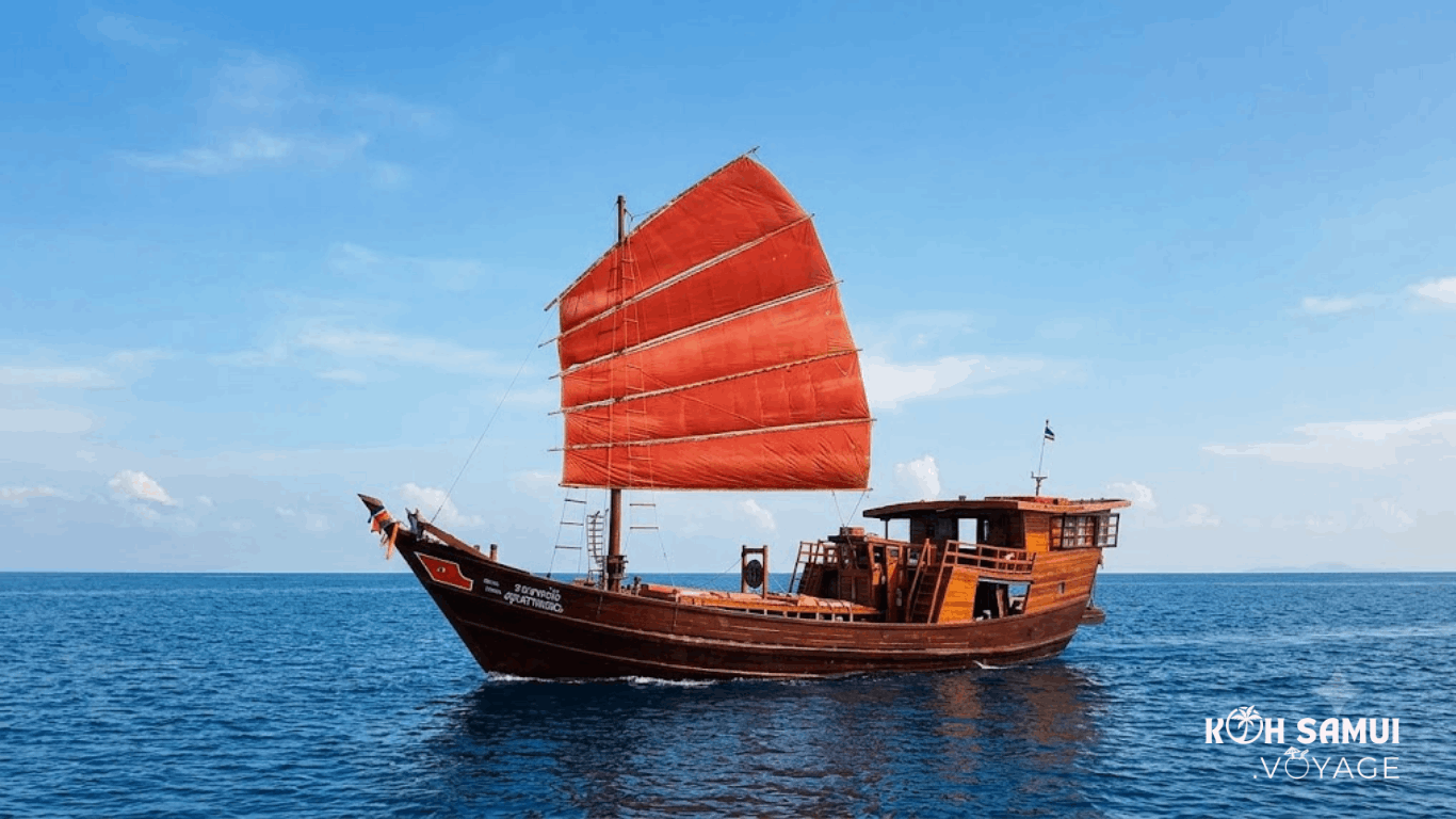 🛶 Vlog Exclusif : Embarquez pour notre Nouvelle Croisière en Jonque Traditionnelle vers Koh Phangan ! 🌴