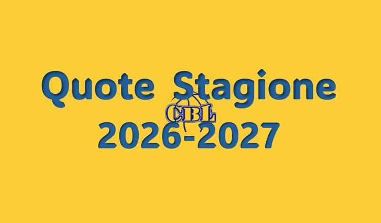 Quote Stagione 2026-2027