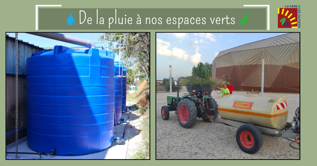 Des récupérateurs d’eau au service de nos espaces verts