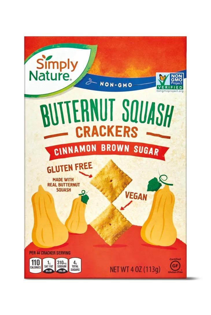 Simply Nature Butternut Squash Crackers (Aldi)