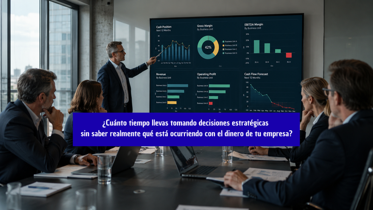 ¿Cuánto tiempo llevas tomando decisiones estratégicas  sin saber realmente qué está ocurriendo con el dinero de tu empresa?