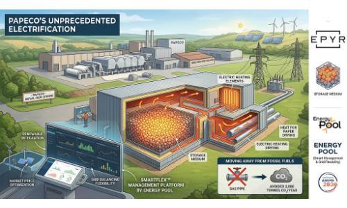 Electrification: Papeco chooses thermal energy storage with Energy Pool and Epyr