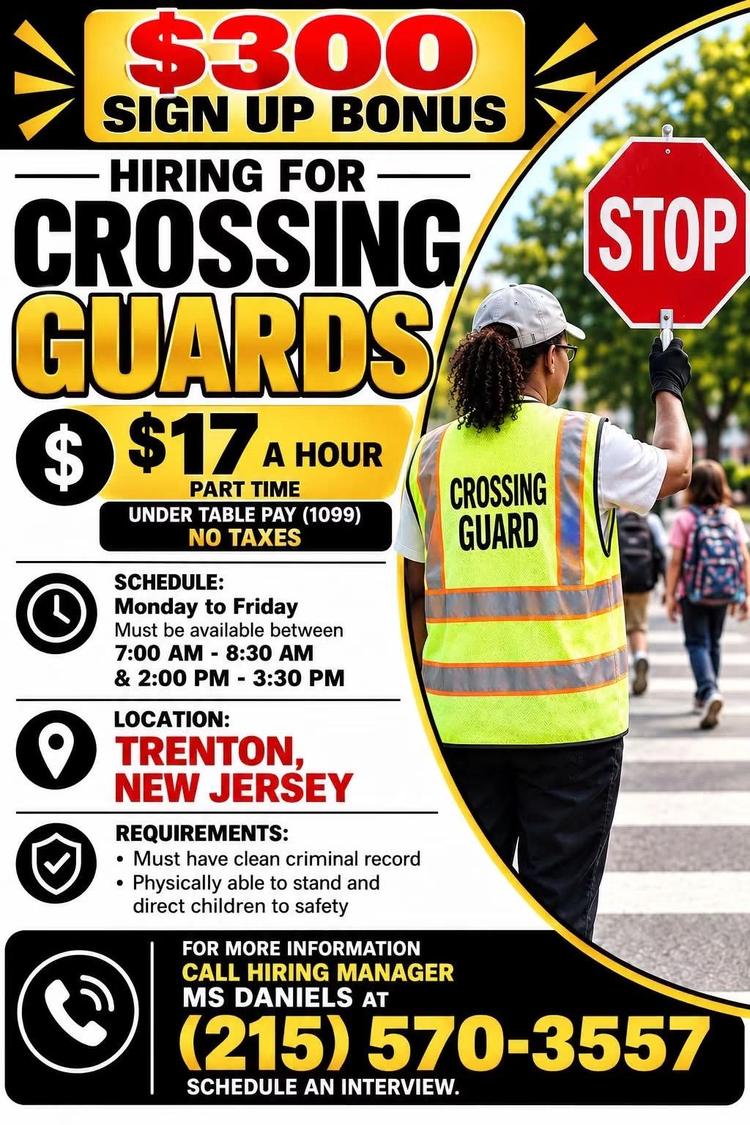 HIRING FOR CROSSING GUARDS