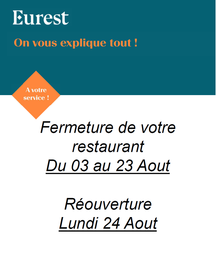 Fermeture du self