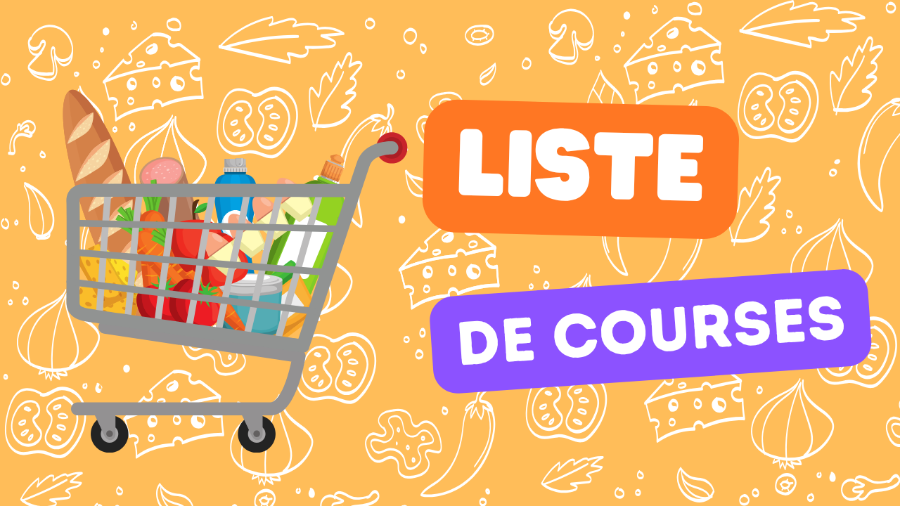 liste de course 10 au 17 décembre